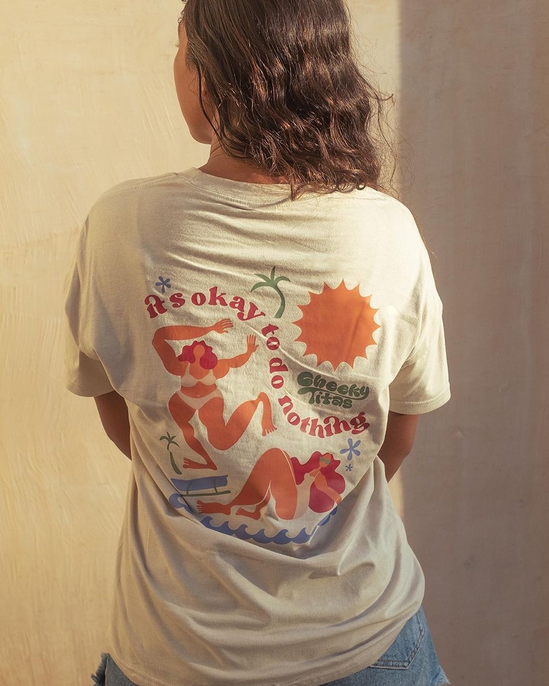 It's Okay to Do Nothing Sand Tee - Cheeky Titas